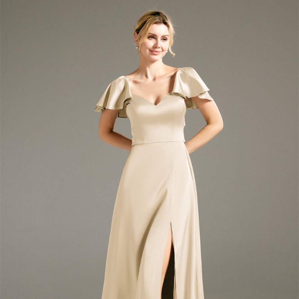 AW BRIDAL LOTUS DRESS CHAMPAGNE BRIDESMAID (NEW)
